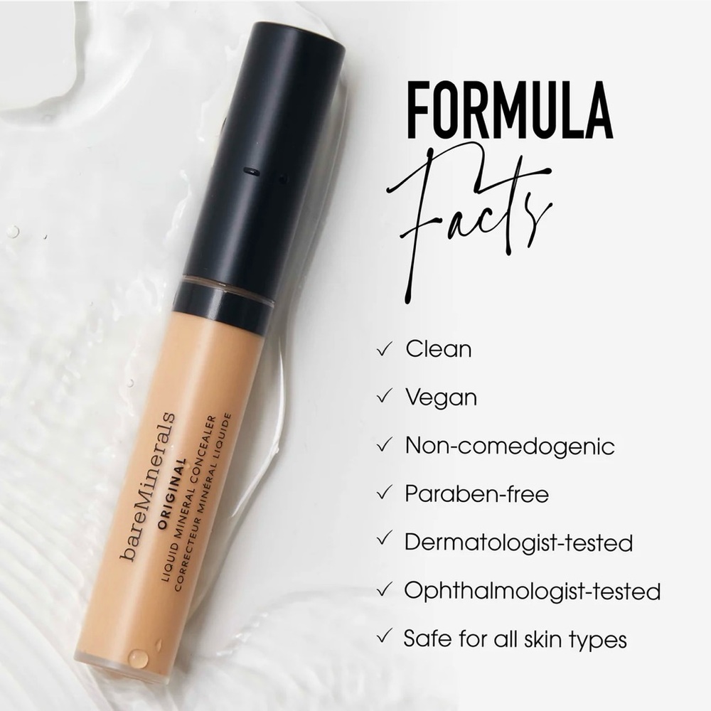 bareMinerals Original Liquid Mineral Concealer 0.2 fl oz. DARK 5C New‎ In Box - Picture 8 of 16